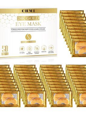 5 Pairs Under Eye Patches  - 24K Gold Eye Patches, Collagen Skin Care